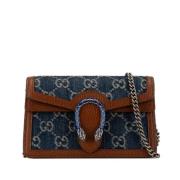 Gucci Vintage Pre-owned Denim crossbodyvskor Blue, Dam