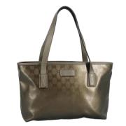 Gucci Vintage Pre-owned Tyg totevskor Gray, Dam