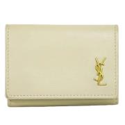 Saint Laurent Vintage Pre-owned Laeder plnbcker Beige, Dam