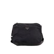 Prada Vintage Pre-owned Polyester prada-vskor Black, Dam