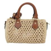 Louis Vuitton Vintage Pre-owned Tyg louis-vuitton-vskor Beige, Dam