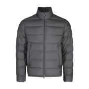 Moncler Grå Kort Dunjacka med Ståkrage Gray, Herr