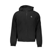 Calvin Klein Stads Hoodie med Kontrastdetaljer Black, Herr