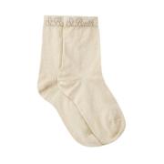 Saint Barth Festliga Jacquard Knästrumpor Beige, Unisex