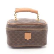 Celine Vintage Pre-owned Canvas handvskor Brown, Dam