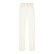 Fendi Klassiska Denim Jeans för vardagsbruk Beige, Dam