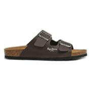 Pepe Jeans Bio Double Kansas Sandaler Brown, Herr