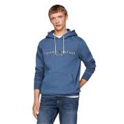 Tommy Hilfiger Blå Hoodie med Stil Blue, Herr