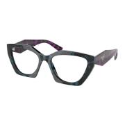 Prada Teal Tortoise Glasögonbågar Multicolor, Unisex