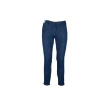 Re-Hash Klassiska Denim Jeans för vardagsbruk Blue, Herr