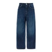 Pinko Lågt skuren Ocean Denim Jeans Blue, Dam