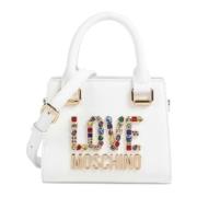 Love Moschino Stiliga Handväskor för varje tillfälle White, Dam