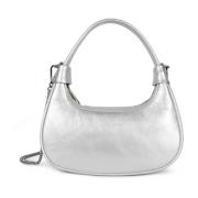 Lancaster Mini Aura Dragkedja Hobo Väska Gray, Dam