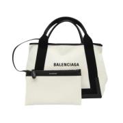 Balenciaga Vintage Pre-owned Canvas handvskor White, Dam