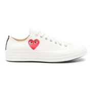 Comme des Garçons Play Rött Hjärta Låg Topp Sneakers White, Herr