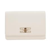 Elisabetta Franchi Smör Guldton Faux Läder Väska Beige, Dam