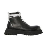 Marsell Läder Ankel Boot Black, Herr