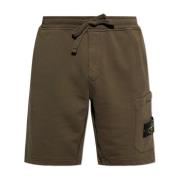 Stone Island Logo shorts Brown, Herr