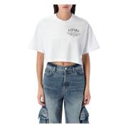 Amiri Konstig Cropped Tee White, Dam