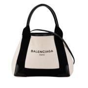 Balenciaga Vintage Pre-owned Canvas handvskor Beige, Dam