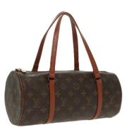 Louis Vuitton Vintage Pre-owned Canvas handvskor Brown, Dam