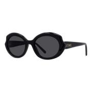 Loewe Elegant Oval Solglasögon i Svart Black, Dam