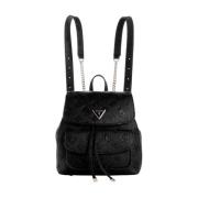 Guess Omvandlingsbar Svart Crossbody-väska Deesa Logo Black, Dam