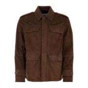 Salvatore Ferragamo Stilig Brun Mockajacka Brown, Herr