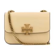 Tory Burch Eleanor Axelväska i Krämigt Läder Beige, Dam