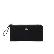 Lacoste Elegant Plånbok med Flera Fickor Black, Dam