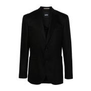 Hugo Boss Elegant Jacquard Blazer Black, Herr