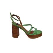 Angel Alarcon Esma Klack sandaler Green, Dam