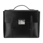 Montblanc Vintage Läder Businessväska Black, Herr