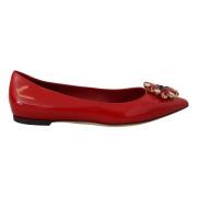 Dolce & Gabbana Röda kristallloafers - Utsökt elegans Red, Dam