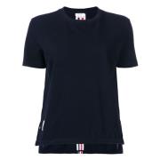 Thom Browne Elegant kortärmad T-shirt Blue, Dam