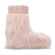 Moon Boot Faux-Fur Mid Stövlar Rosa Pink, Dam