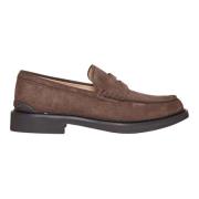 Tod's Brun Mocka Loafer Skor Brown, Herr