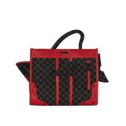 Sprayground Raceway 3 Sharkbreak Thru Tote Black, Dam