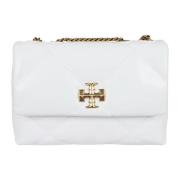 Tory Burch Diamantquiltad läder crossbodyväska White, Dam