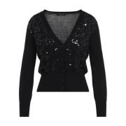 Fabiana Filippi Stilren Nero Cardigan Black, Dam