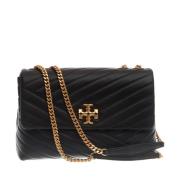 Tory Burch Svart Chevron Konvertibel Axelväska Black, Dam