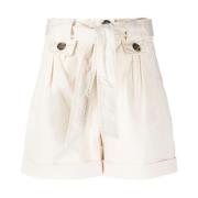 Woolrich Vita Shorts med Knut i Midjan White, Dam