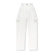 Maison Margiela Jeans med vintageeffekt Beige, Dam