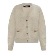 Versace Ull Cardigan Beige, Dam