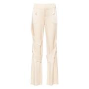 Blumarine Angora Cargo Byxor Beige, Dam