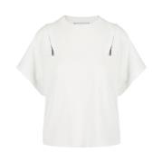 Iceberg T-shirt med dekorativa dragkedjor White, Dam