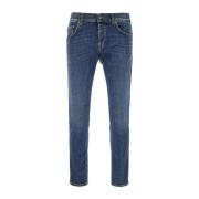 Dondup Slim-Fit Bomullsbyxor Blue, Herr