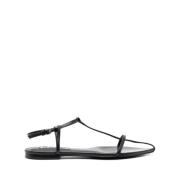 Jil Sander Svart Cage Sandal Black, Dam