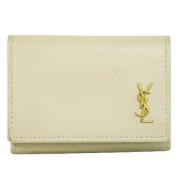 Yves Saint Laurent Vintage Pre-owned Laeder plnbcker Beige, Dam