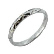 Chanel Vintage Pre-owned Platina ringar Gray, Dam